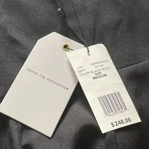 Dress The Population Delphine Dress - Black - M